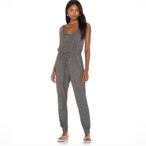 FP Beach Bicoastal Romper Jumpsuit Grey Stretch Loungewear Athleisure XS